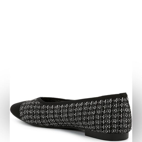 VIVAIA
Margot 2.0 Stretch Knit Plaid Flats black and white 11 tweed NWT in box - Picture 2 of 13